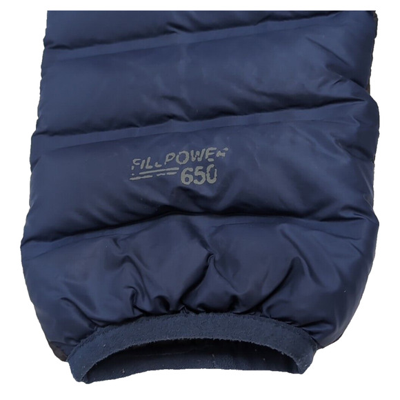 Gerry Down 650 Fill Power Puffer Jacket Men's Size M Blue Gray Full Zip Packable - Picture 6 of 15